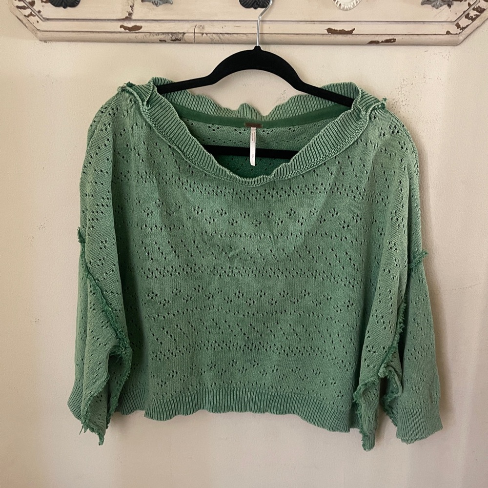 Free People Green Women's Slouchy Sweater